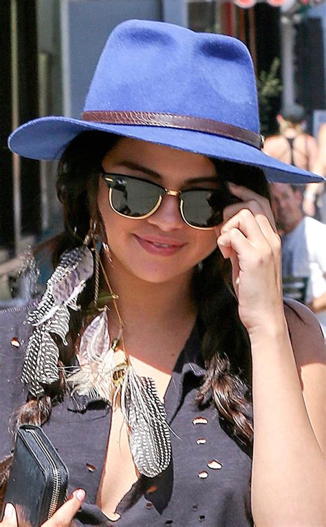 selena gomez hat.